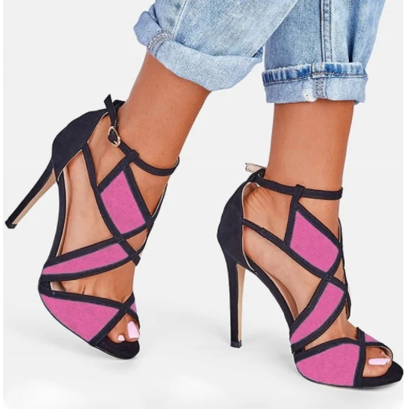 Новинка изготавливаемые под заказ пикантные женские сандалии с вырезами Туфли