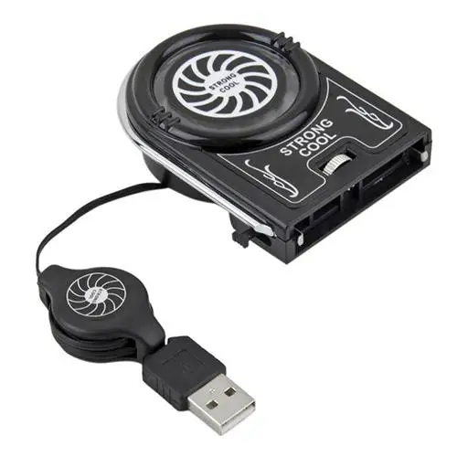 Мини Вакуумный светодиодный USB охладитель воздуха извлечения охлаждающая подставка вентилятор для ноутбука