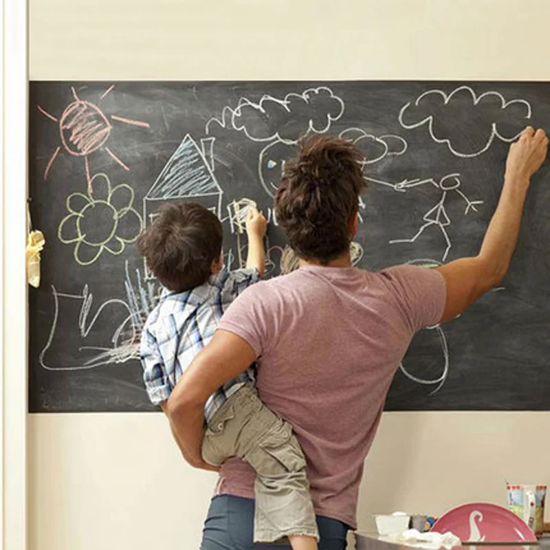 60x200 см настенные стикеры в стиле доски для рисования мелом наклейки детской