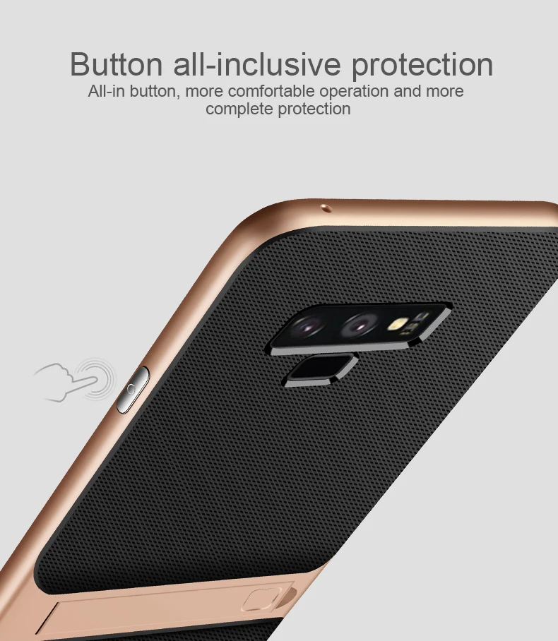 Чехол-подставка ProElite для samsung Galaxy S10 Plus S10e Note 8 9 S9 S8 Plus S10 Жесткий ПК+ Мягкий ТПУ противоударный чехол