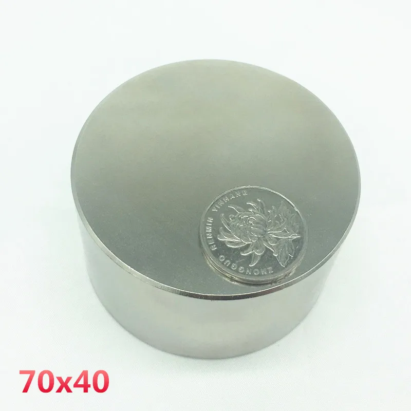 Неодимовый магнит 70x40 N52 редкоземельный супер сильный Круглый поисковый постоянный магнит 70*40 70x30 мм Галлий металлический
