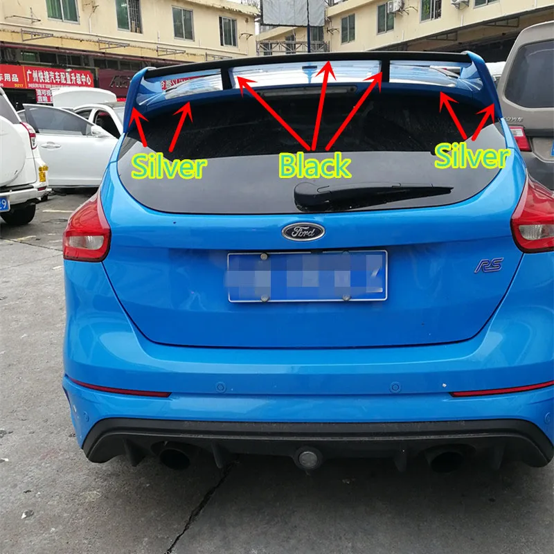 Для Ford Focus RS спойлер Высокое качество ABS Материал заднее крыло автомобиля праймер цвет задний спойлер для Ford Focus RS спойлер 2012 - Цвет: Лаванда