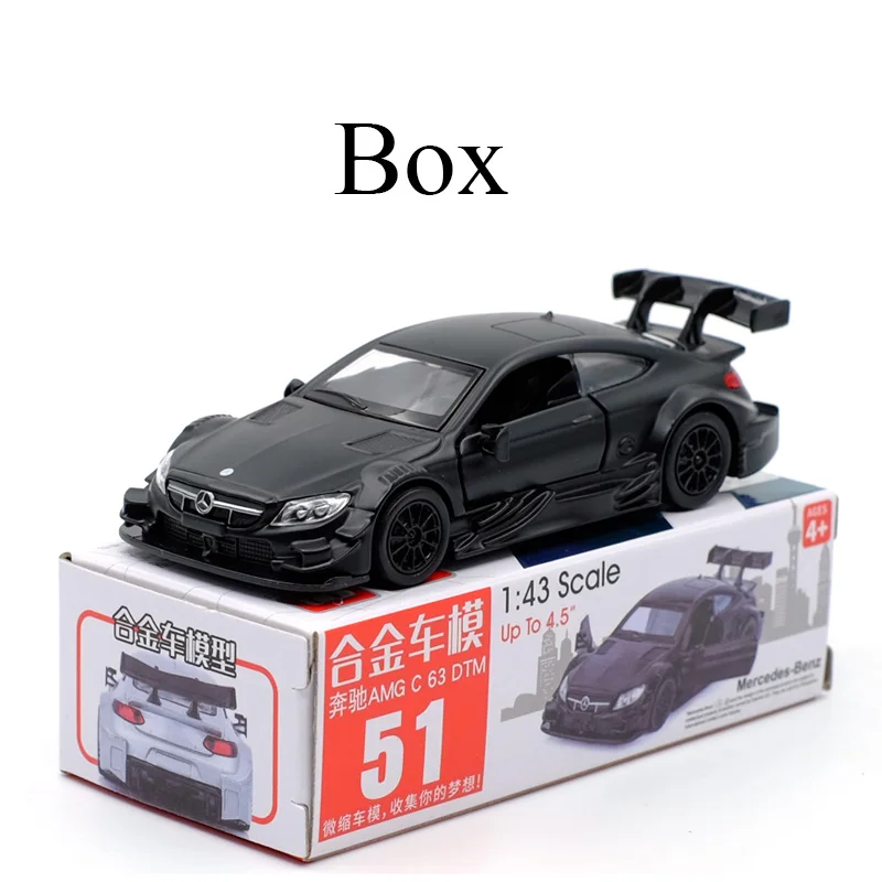 Black Новое поступление Caipo 1:43 63 DTM литая под давлением модель автомобиля игрушка с вытягиванием назад/для детей Подарки/обучающая коллекция игрушек - Цвет: Black