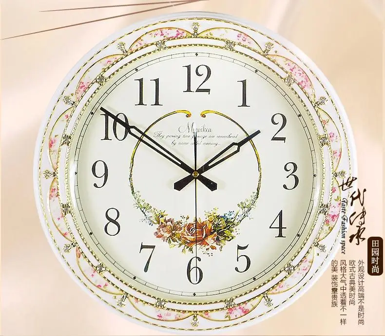 Модные супер большие настенные часы в деревенском стиле модные кварцевые