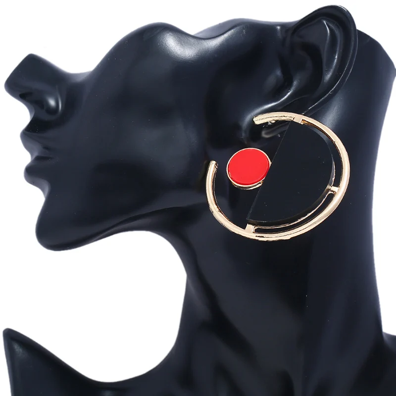 Women's Fashion Minimalist Semicircle Creative Geometric Earrings | Украшения и аксессуары