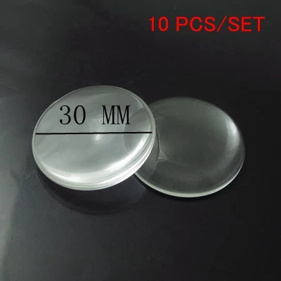 pack of 10 Набор 23 мм/28 мм Круглый магнитный стикер на холодильник прозрачный стеклянный купольный кабошон 25 мм/30 мм DIY магниты на холодильник ручной работы подарок - Цвет: pack of 10