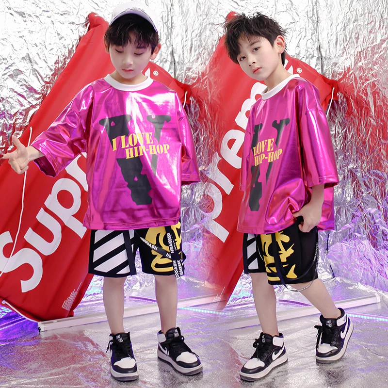 Детские карнавальные свободные костюмы в стиле хип хоп для девочек и мальчиков