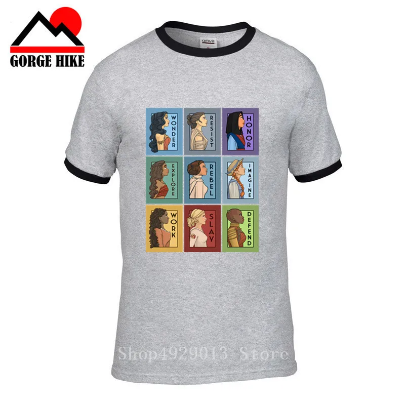 Vogue She серия коллаж версия чудо Футболка мужская витрина сильных женских