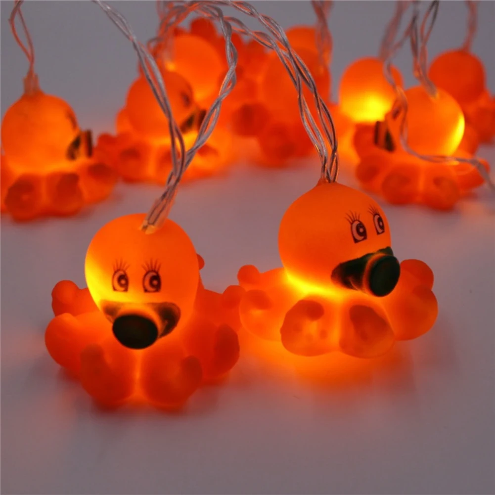 10 светодиодов светодиодные фонари милые морские звезды Акула собака осьминог