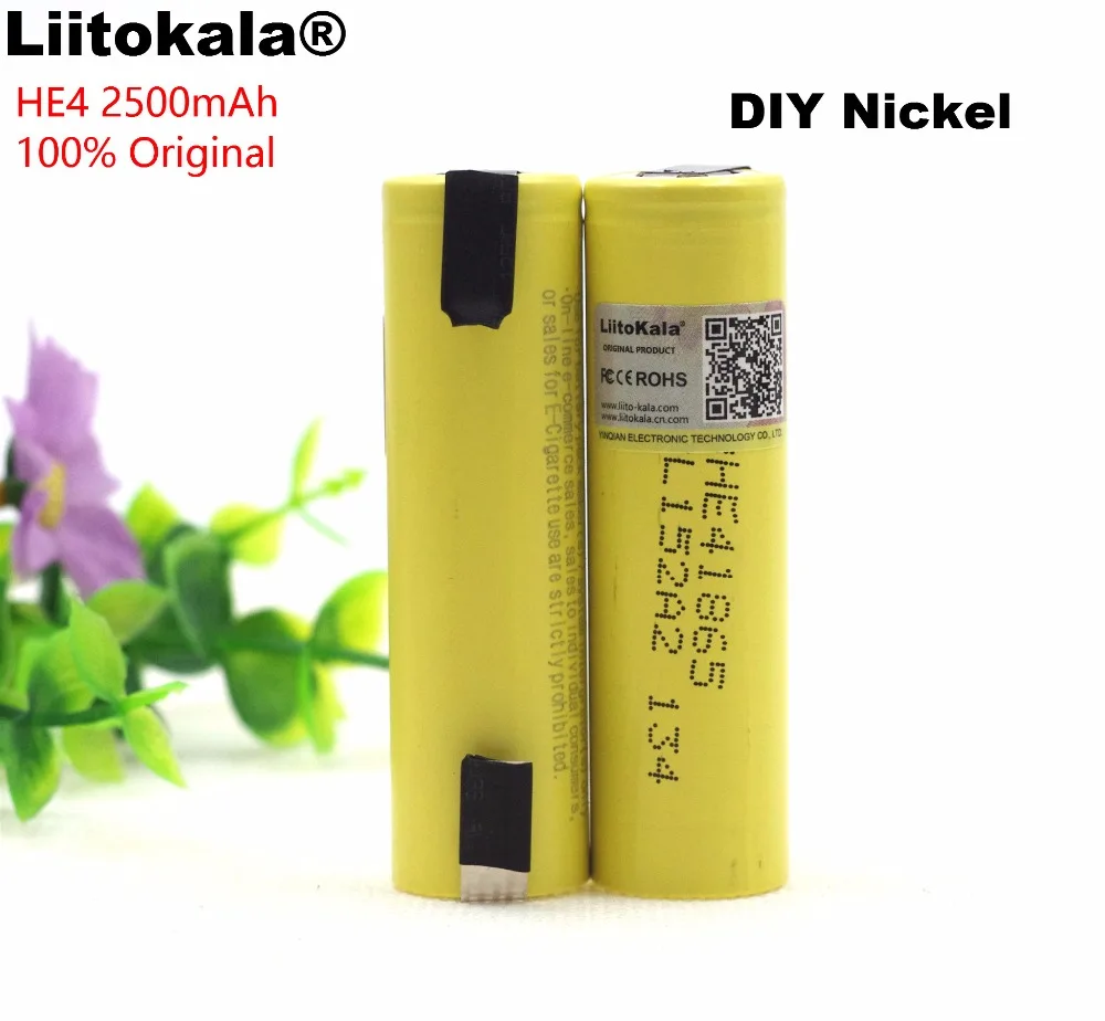 Liitokala 3 шт. HE4 18650 Батарея 7 в 2500 мАч литиевая батарея для электронных продуктов + DIY