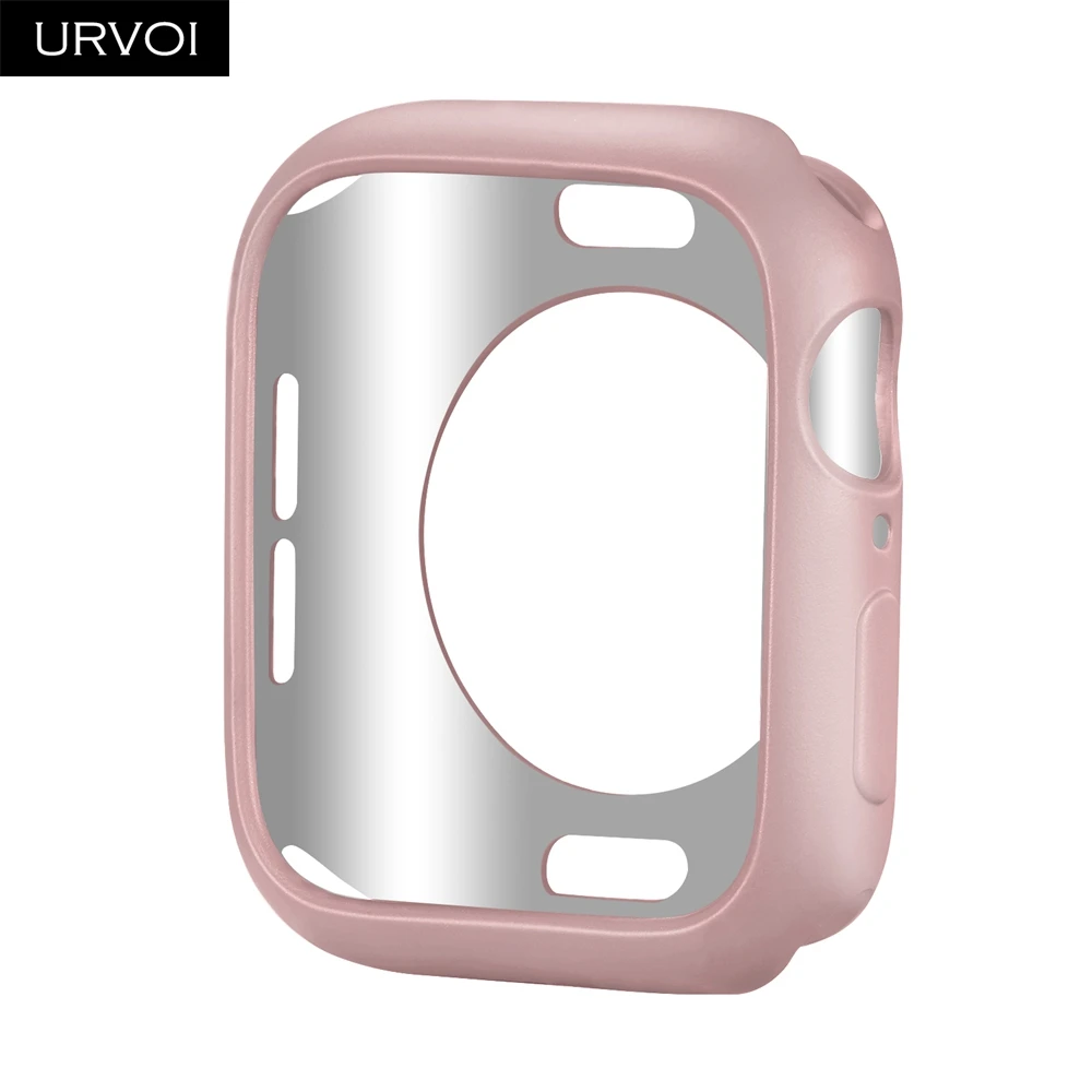 Soft Pink URVOI чехол для apple watch series 5 4 3 2 1 чехол для iwatch бампер TPU протектор 38 42 40 44 мм ультра-тонкая рамка Крышка - Цвет: Soft Pink