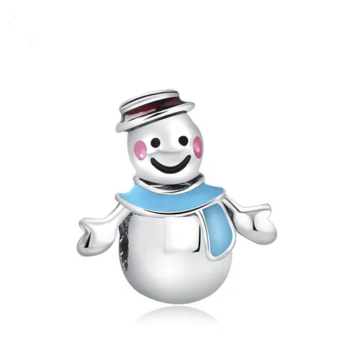 Hot Fashion Crystal Owl Snowman Girl Flower Simulated Pearl Beads Fit Pandora Charms Bracelets For Women DIY Jewelry Berloques | Украшения