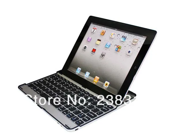 Ультратонкий чехол-подставка с беспроводной Bluetooth клавиатурой + 2 прозрачных