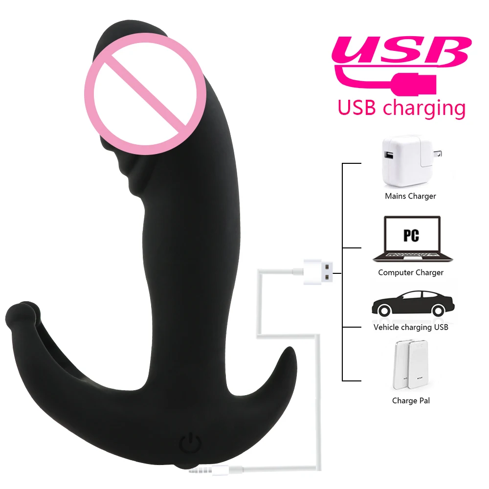 Man nuo Silicone 10 Speeds Prostate Massager Vibrator Anal Plug Sex Toys for Men Women Butt USB Wireless Remote Control | Красота и