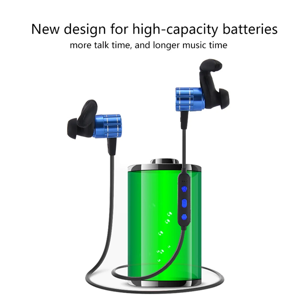 Магнитные Беспроводные стереонаушники Bluetooth спортивные наушники гарнитура для