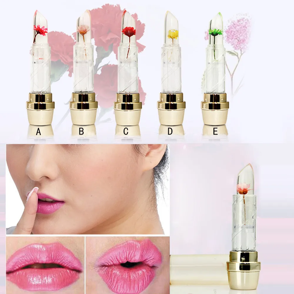 Waterproof Magic Jelly Flower Color Temperature Change Moisturizer Lip Lipstick maquiagem мтовя помда rouge a levre makyaj #04 |
