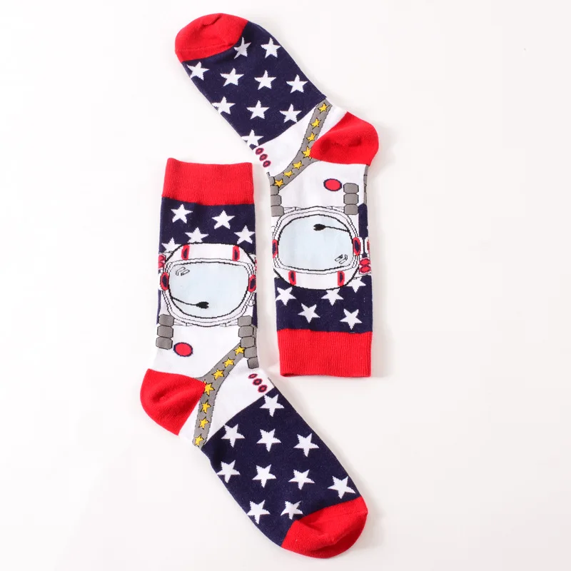 Носки мужские длинные х/б с принтом арбуза кукурузы|cotton socks for men|socks mencotton |
