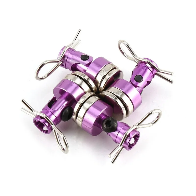 4 шт. Магнитная невидимая опора для тела контактная оболочка колонка + Зажимы 1/10 RC