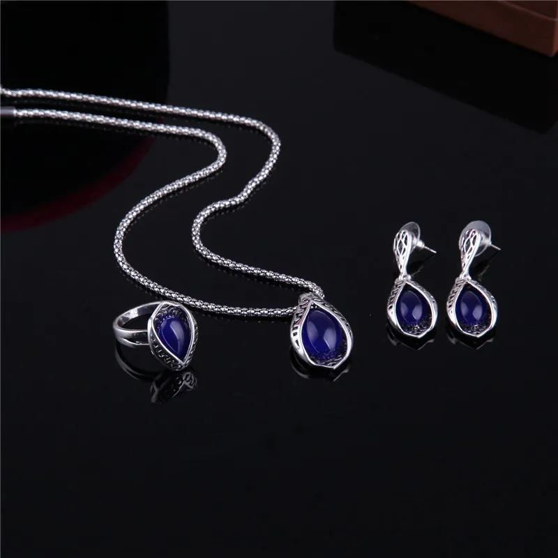 Антикварный серебряный/Золотой ювелирный набор винтажный женский из смолы и