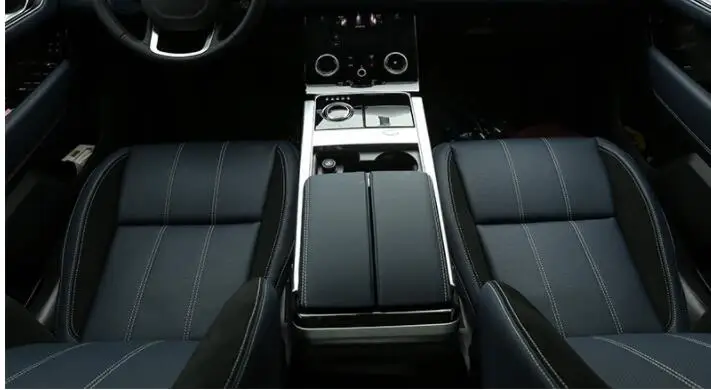 Для Land rover Range Rover VELAR 2017 2018 ABS Матовая Серебристая защитная рамка центральной