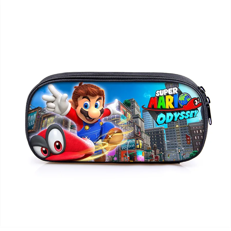 Чехол карандаш Super Mario Bros Sonic the Ежик для мальчиков и девочек школьная сумка