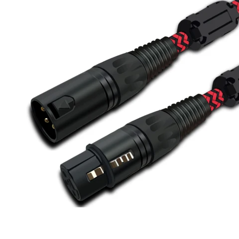 Высококачественный Удлинительный кабель XLR для акустического микрофона, обычный 3-контактный сбалансированный аудиокабель XLR «Папа-мама», 1 м, 2 м, 3 м, 5 м, 8 м, 10 м