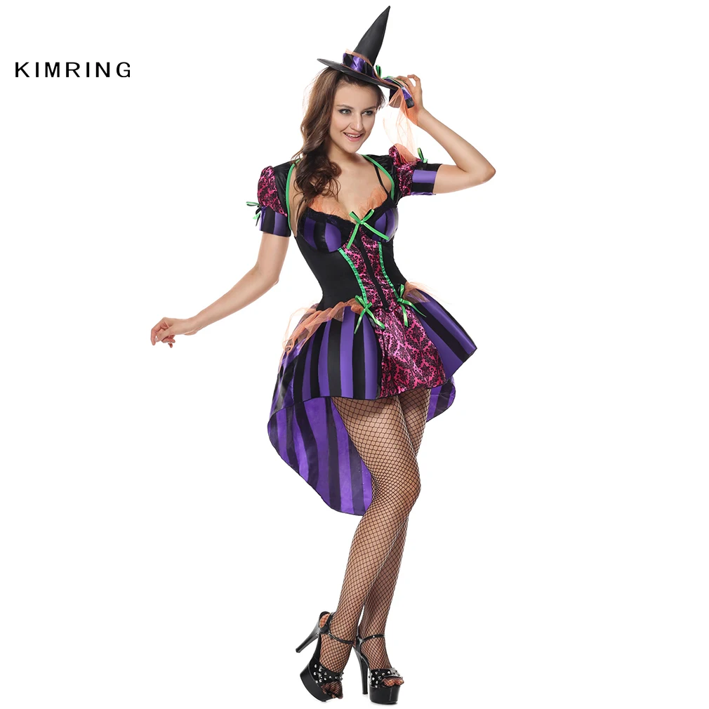 Kimring сексуальный готический костюм ведьмы на Хеллоуин косплей волшебный момент