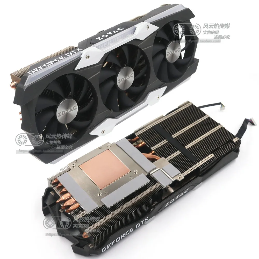 Для ZOTAC GTX1080Ti AMP Экстрим Видеокарта кулер вентилятор с радиатором