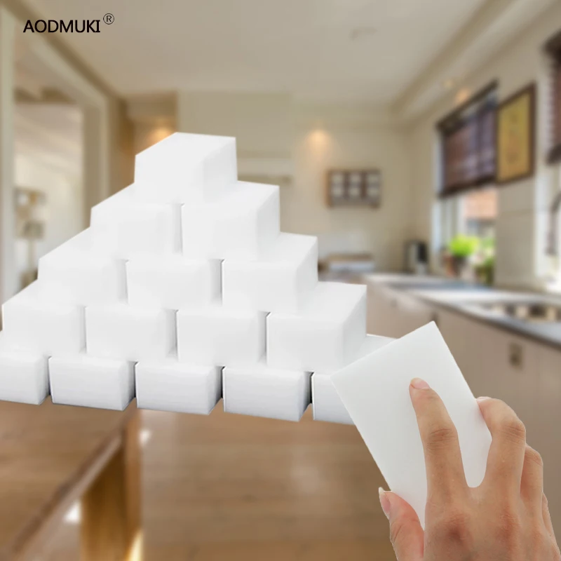 

40/100pc Magic Sponge Eraser Melamine Sponge Kitchen Duster Wipes Clean Accessory/Office/Microfiber Dish Cleaning Nano Wholesale