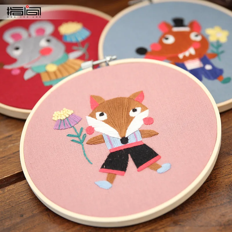 Творческие милые Мультяшные наборы для рукоделия и тренировок сделай сам ленты