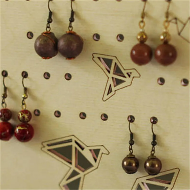 Оригами птицы для хранения ювелирных изделий современные серьги держатель