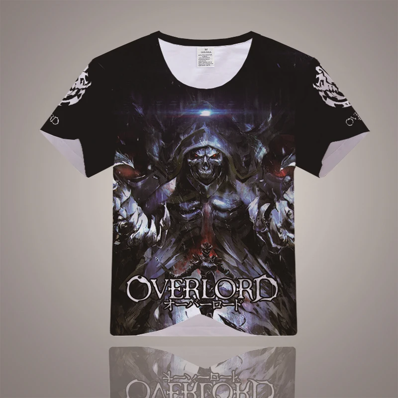 Аниме Overlord Ainz Ooal платье футболка 3D принт мода короткий рукав косплей одежда цвета
