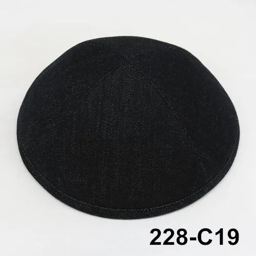 Джинсовая кепка 19 см kippot kippa yarmulke KIpa Skullies Beanies, Еврейская кипа с черепом