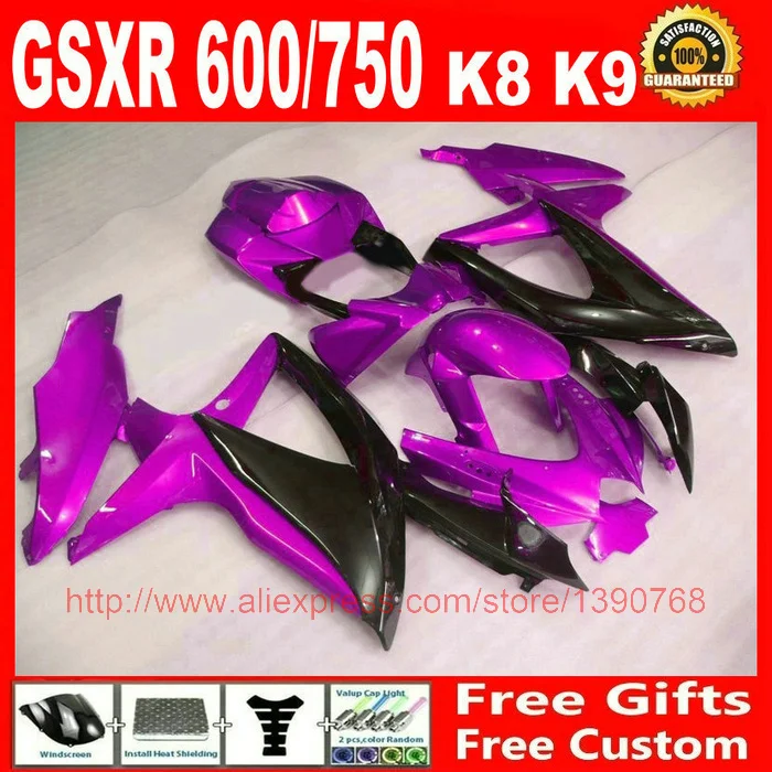 Обтекатели для кузова Suzuki 2008 2009 2010 GSXR 600 750 комплект обтекателей из АБС-пластика