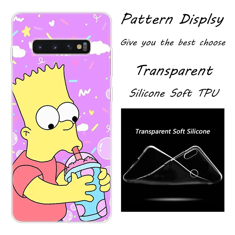 003 Популярный Мягкий силиконовый чехол Homer Simpson для samsung Galaxy S10 S9 S8 Plus S7 Edge A6 A8 Plus A7 A9 A5 Модный чехол - Цвет: 003
