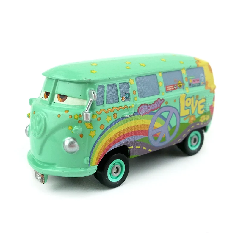 Fillmore Дисней Pixar тачки 3 Молния Маккуин Джексон шторм Круз Рамирез мисс фриттер 1:55 литая под давлением металлическая игрушка автомобиль подарок для детей мальчик - Цвет: Fillmore