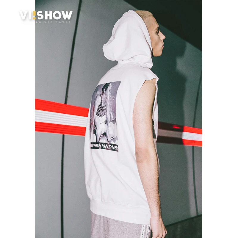 VIISHOW новый топ с принтом для мужчин брендовая одежда Повседневная мода без