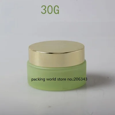 30 г синий/белый/матовый/зеленая стеклянная банка/бутылка блестящая золотая