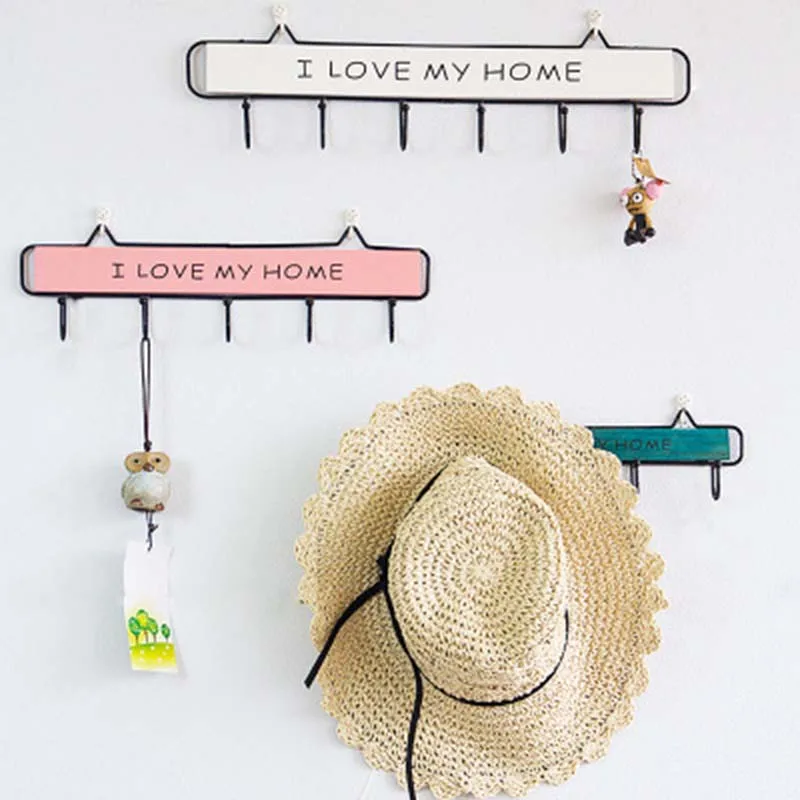 4/5 ряд крючков креативный крючок из цельного дерева пальто и шляпа стойка