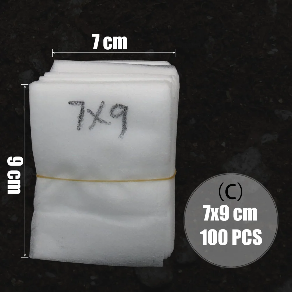 100 шт. биоразлагаемые пакеты для выращивания растений из плоской ткани | Дом и сад