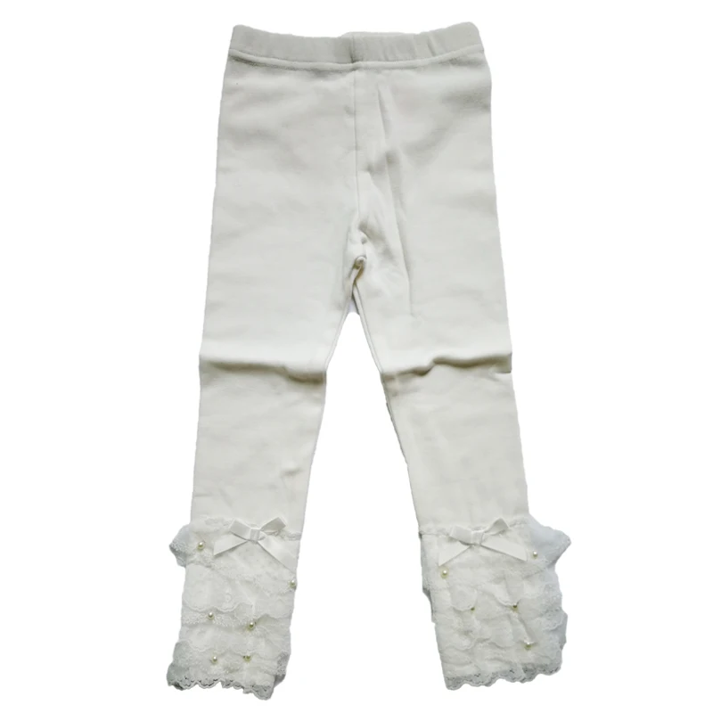 Тройные трикотажные штаны для девочек леггинсы на весну и осень изысканные