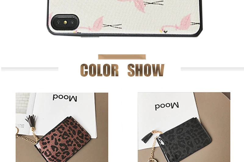 Модные женские кошельки, женские короткие тонкие леопардовые кошельки на молнии, маленькие женские кошельки с кисточками, сумка для монет DXH, клатч, кожзам, кошелек для женщин