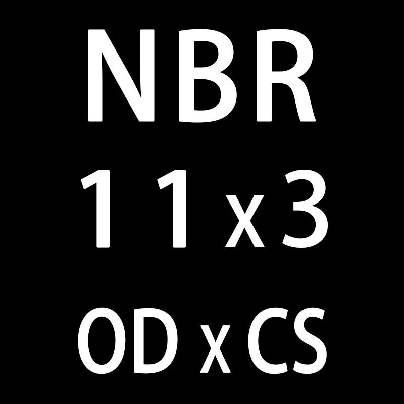 OD11mm 50 шт./лот резиновым кольцом NBR уплотнения-хомут с круглым воротником для мальчиков и девочек 3 мм Толщина OD10/11/12/13/14/15/16/17/18/19/20*3 мм уплотнительное кольцо уплотнения прокладки масляное кольцо шайба - Цвет: OD11mm