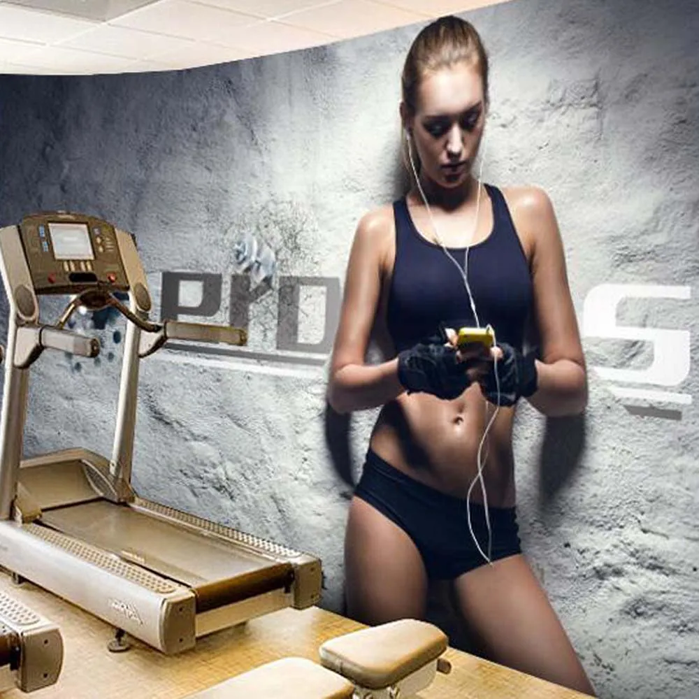 Настенная 3D Бумага для спортивного зала магазина пейзажа фото настенная бумага