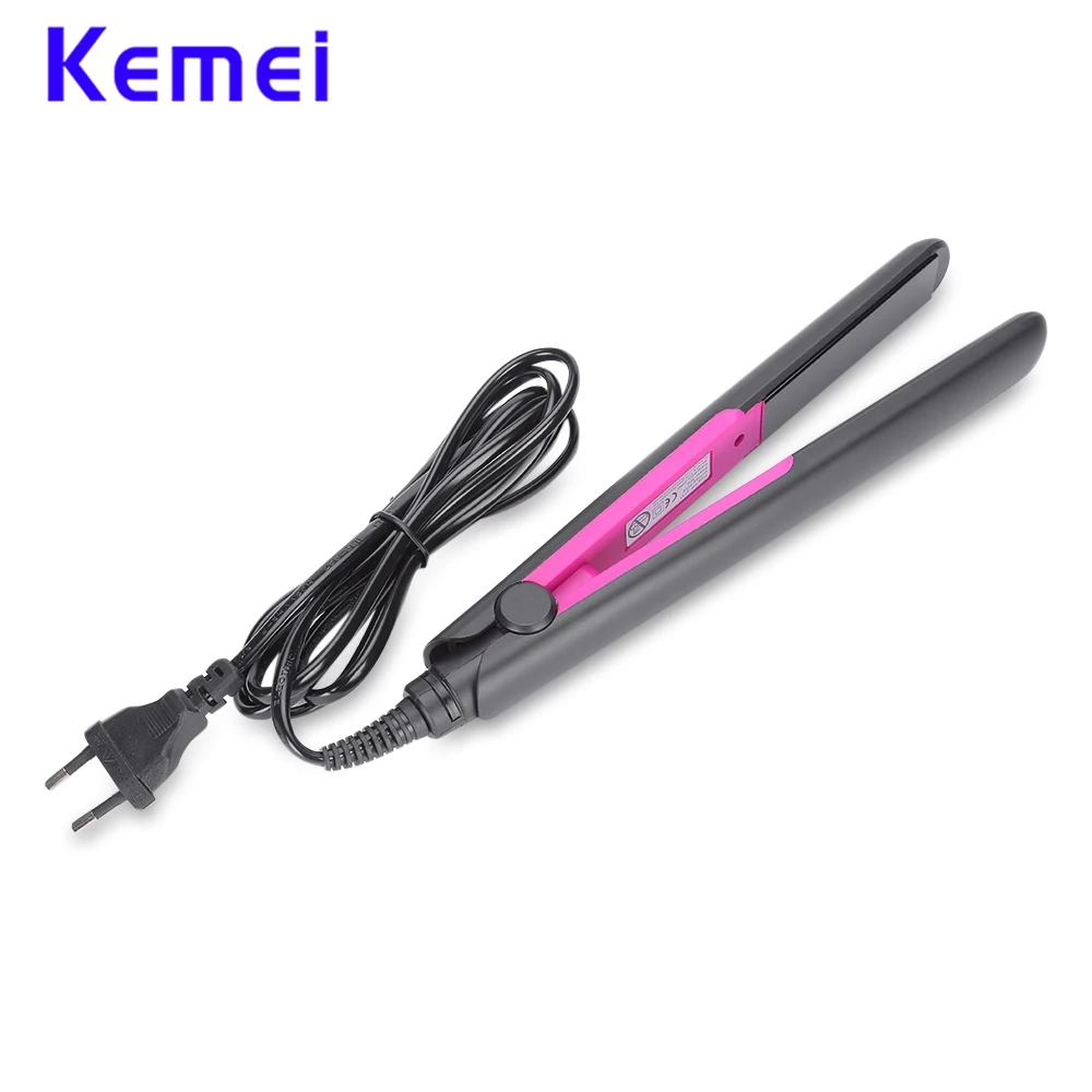 Kemei Горячая 360 градусов Профессиональный утюжок для волос с нагревом выпрямитель