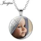 Ожерелье с подвеской JWEIJIAO, фото ребенка, мамы, папы, внука, влюбленного, индивидуальный подарок для семьи NA01
