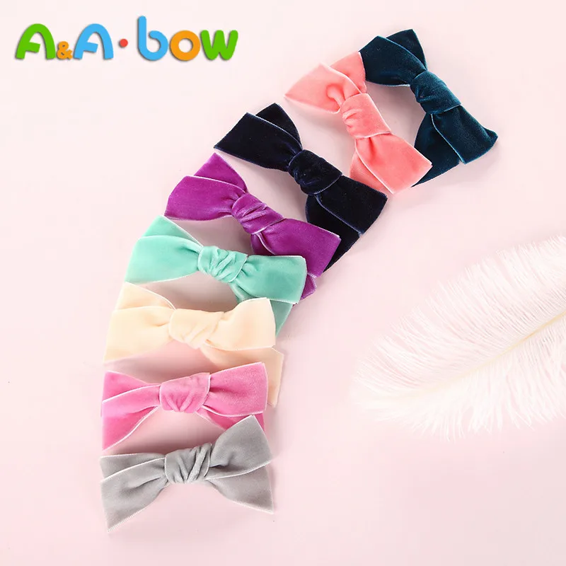 20 шт./лот мягкая нейлоновая заколка для волос с бантом 10*4 5 см | Детская одежда и