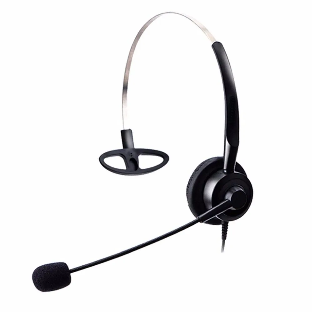 Проводные телефонные наушники Wantek с микрофоном и регулятором громкости для Avaya