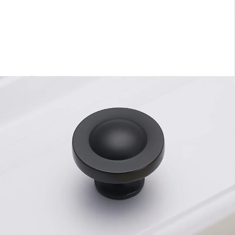 Современный простой черный тупой шкаф дверные ручки и металлический ящик тянет