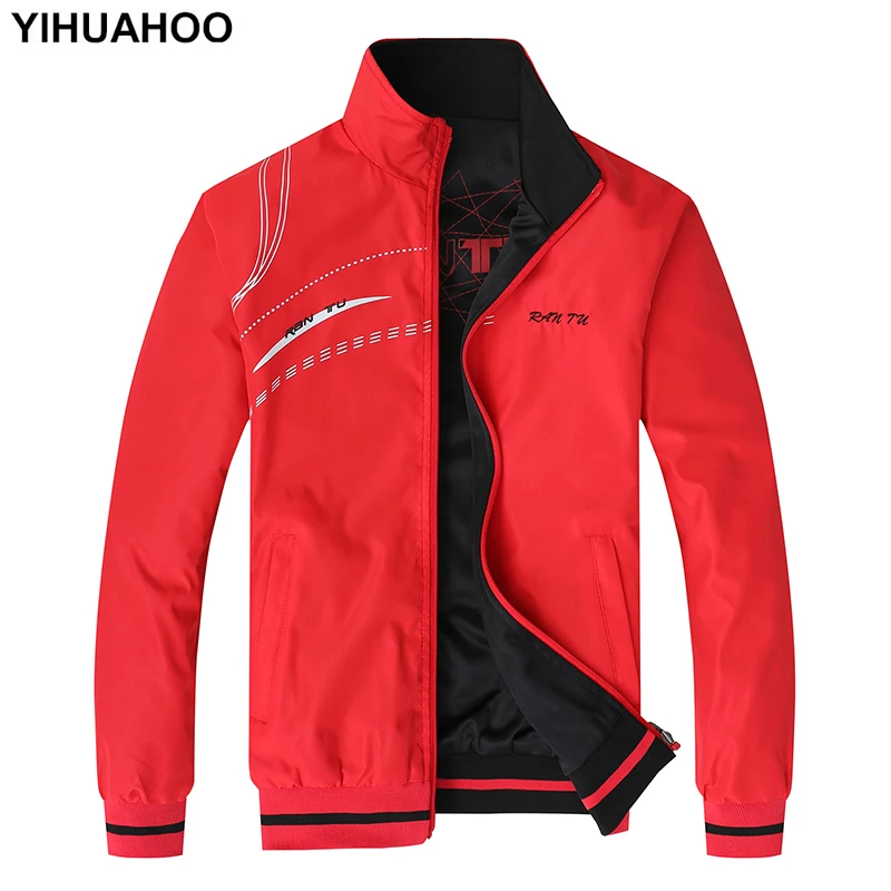 YIHUAHOO Мужская весенняя куртка размера плюс 5XL 6XL повседневная спортивная